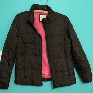 Dark brown women’s medium old navy puffer jacket